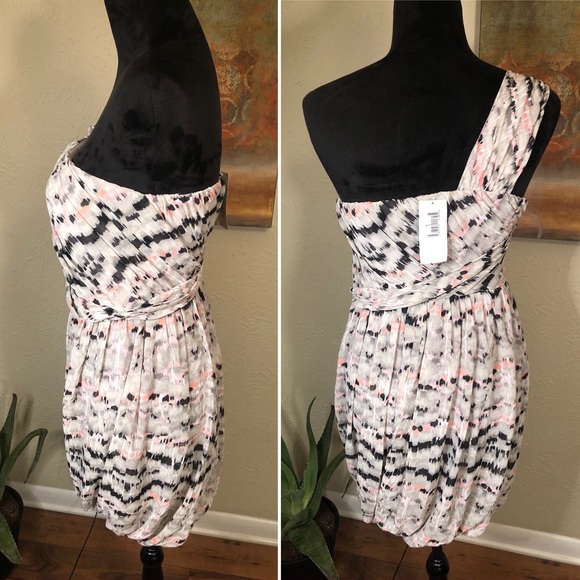 BCBGeneration One Shoulder Confetti Twist Dress 4 - Picture 6 of 6